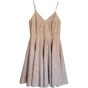 Gianni Bini Floral Lace Fit & Flare Mini Dress Cocktail Party Pink Sz 8 NEW $159